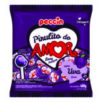 Pirulito Peccin Uva do Amor 24un