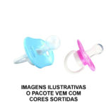 Chupeta Silicone Bico Redondo Sortidas 25un