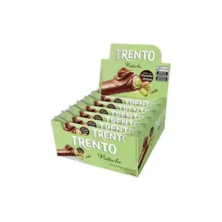 Chocolate Peccin Trento Pistache Caixa c/16un